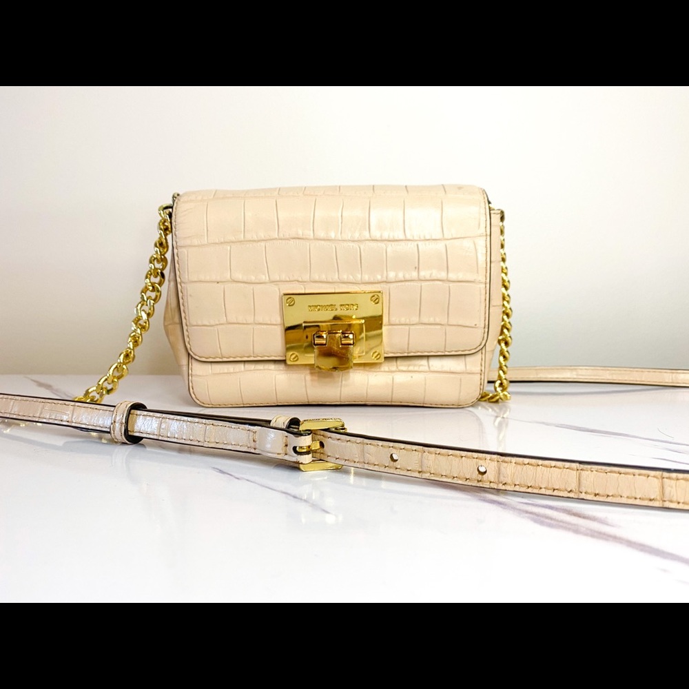Michael Kors Dusty Rose Crossbody Leather Bag